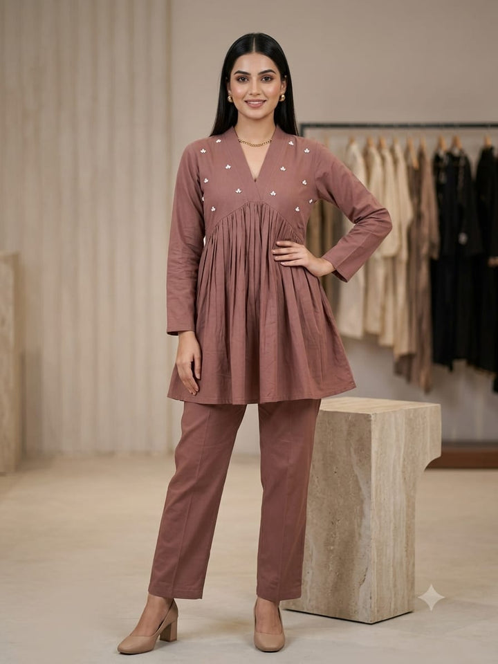 Rosewood Charm Cotton Co-ord Set