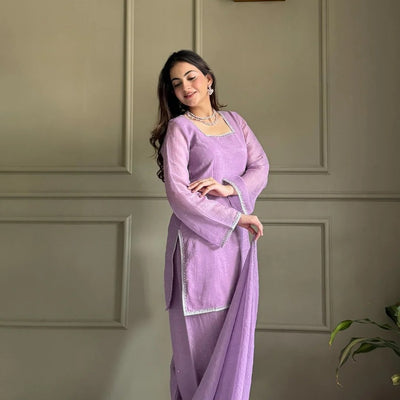 Special Crunchy Silk Farshi Salwar Suit Set
