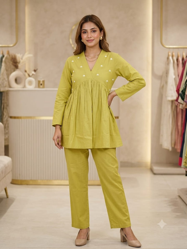Lime Blossom Cotton Co-ord Set