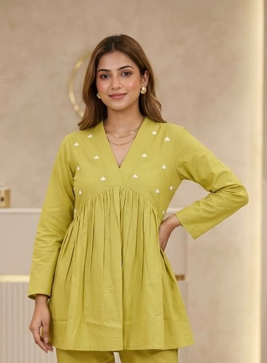 Lime Blossom Cotton Co-ord Set