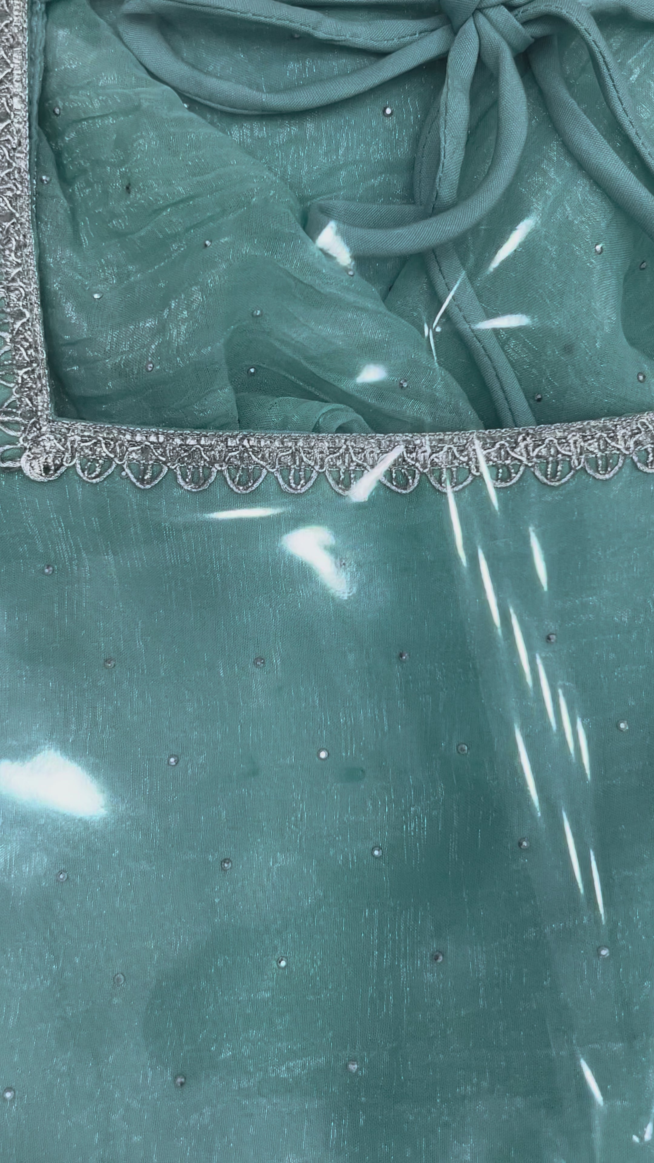 Crunchy Silk Farshi Salwar Suit with Fancy Lace and Dupatta