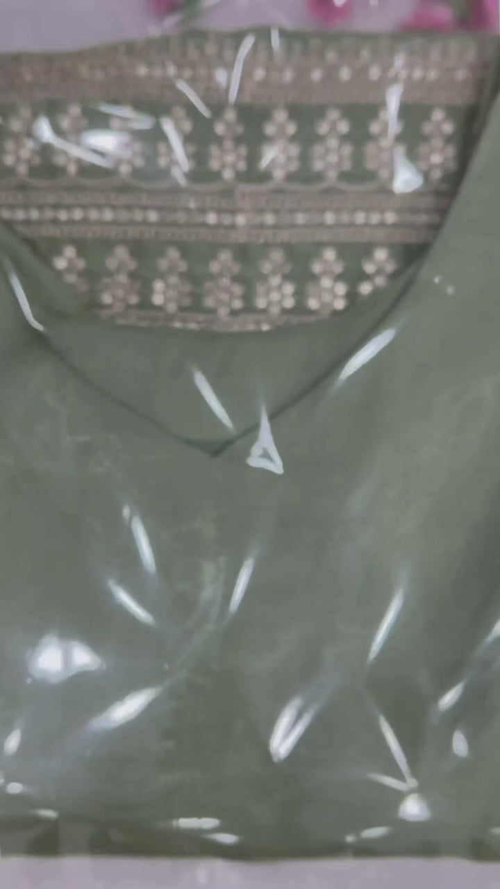 Women Embroidered Straight Kurta with Salwar Pants & Dupatta